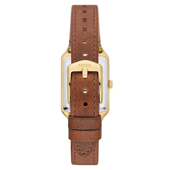 Fossil Raquel Three-Hand Date Medium Brown Leather Ladies Watch