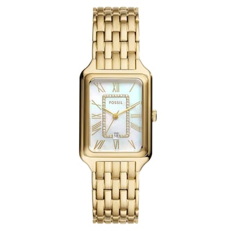 Fossil Raquel Three-Hand Date Gold-Tone Stainless Steel Ladies Watch