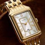 Fossil Raquel Three-Hand Date Gold-Tone Stainless Steel Ladies Watch