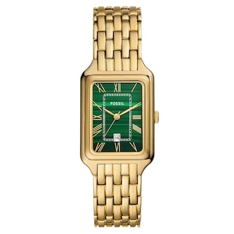 Fossil Raquel Three-Hand Date Gold-Tone Stainless Steel Ladies Watch