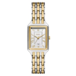 17230909 - Raquel Three-Hand Date Two-Tone White Dial Ladies Watch