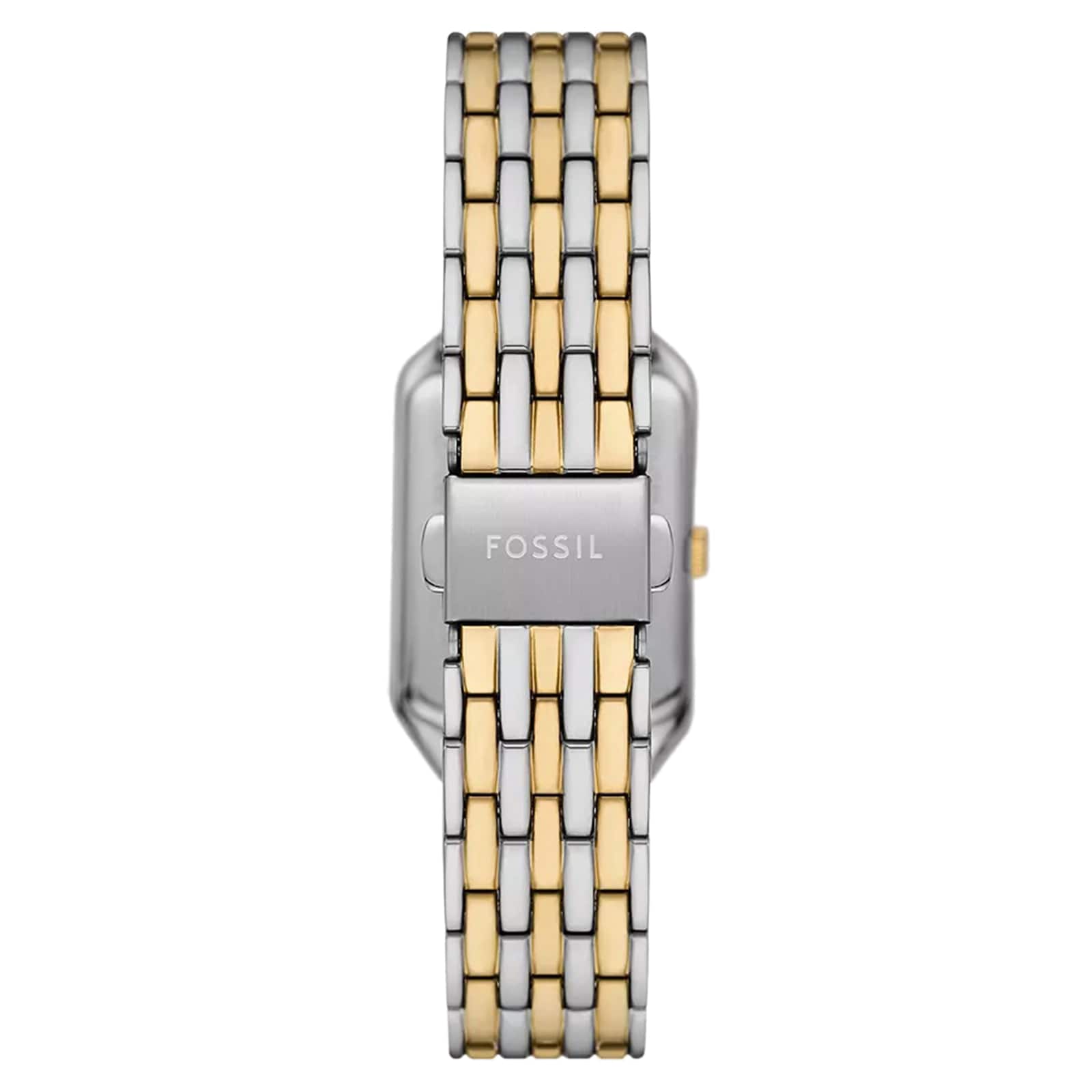 Fossil Raquel Three-Hand Date Two-Tone White Dial Ladies Watch