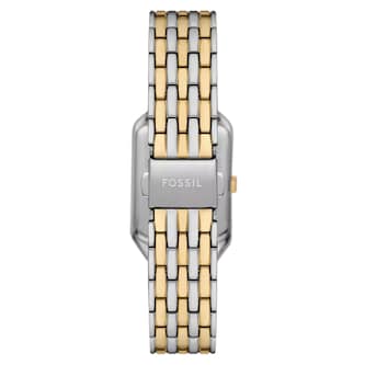 Fossil Raquel Three-Hand Date Two-Tone White Dial Ladies Watch