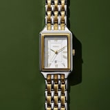 Fossil Raquel Three-Hand Date Two-Tone White Dial Ladies Watch