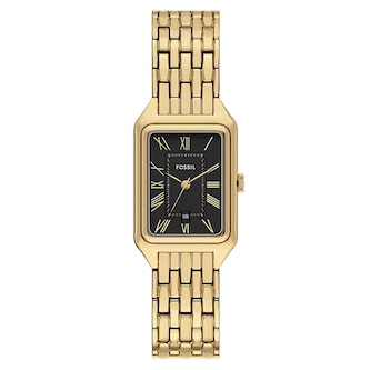 Fossil Raquel Three-Hand Date Gold-Tone Black Dial Ladies Watch
