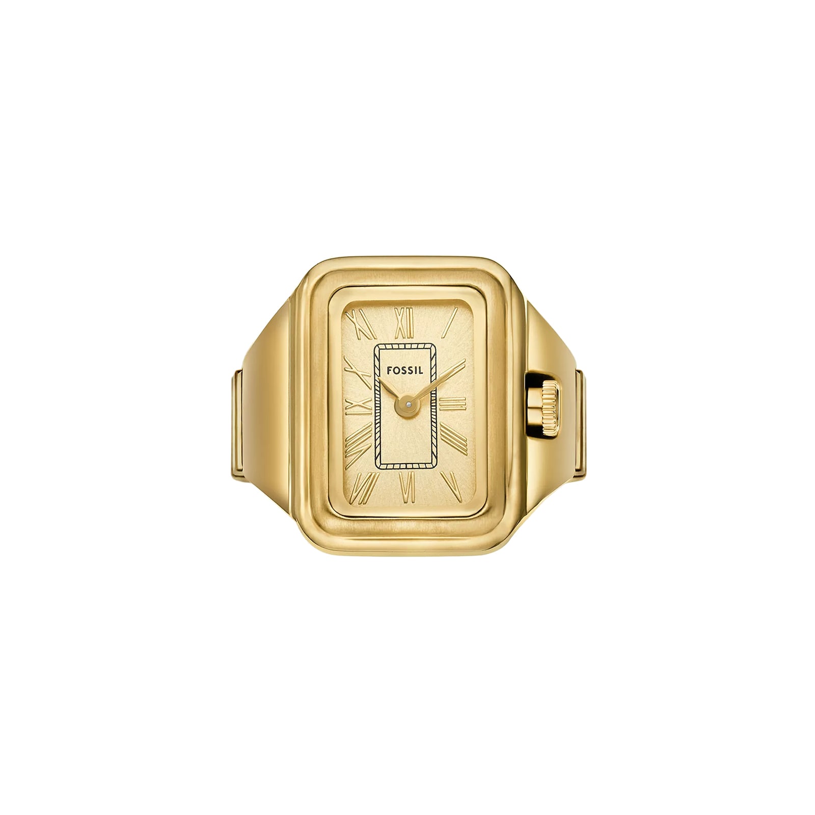Fossil Raquel Two-Hand Gold-Tone Stainless Steel Watch Ring