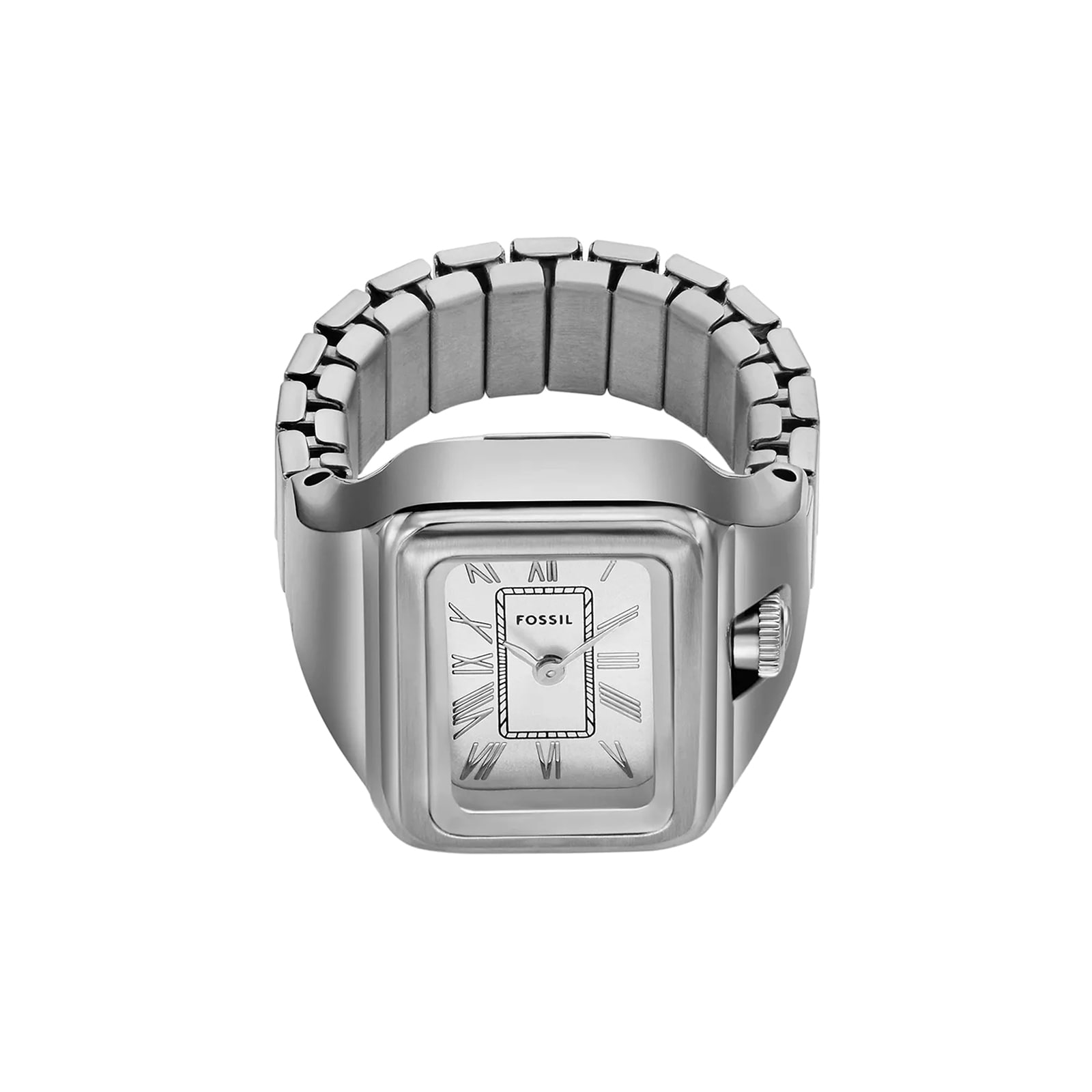 Fossil Raquel Two-Hand Stainless Steel Watch Ring
