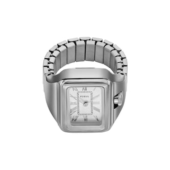 Fossil Raquel Two-Hand Stainless Steel Watch Ring
