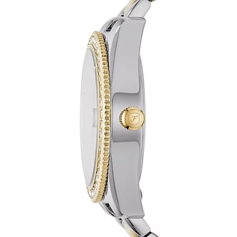 Fossil Scarlette Mini Three-Hand Date Two-Tone Stainless Steel Ladies Watch