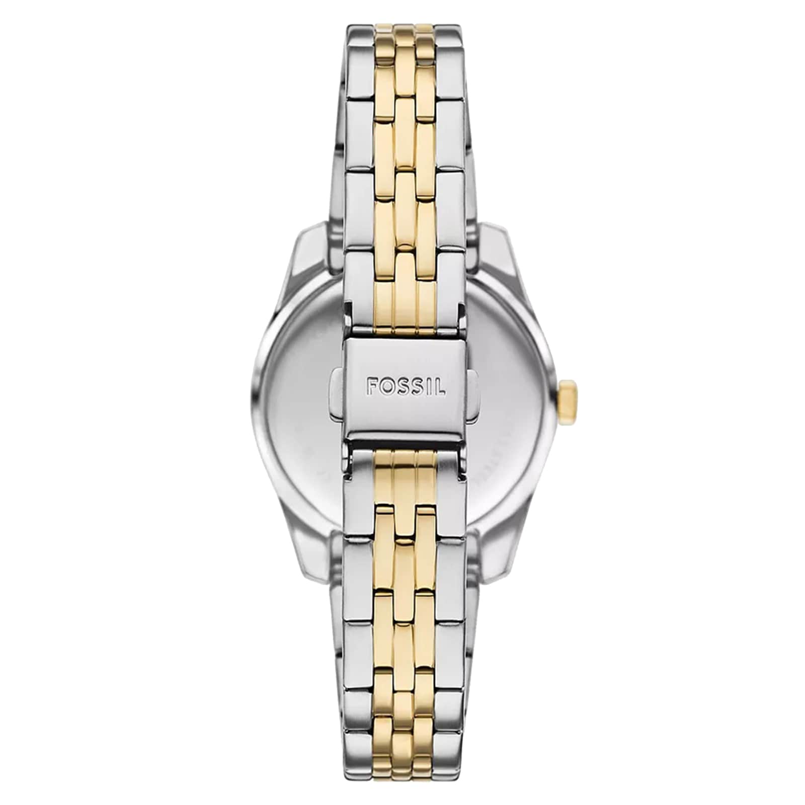 Fossil Scarlette Three-Hand Date Two-Tone Green Dial Ladies Watch