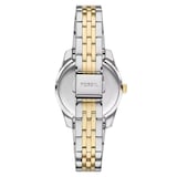 Fossil Scarlette Three-Hand Date Two-Tone Green Dial Ladies Watch