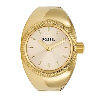Fossil Two-Hand Gold-Tone Stainless Steel Watch Ring