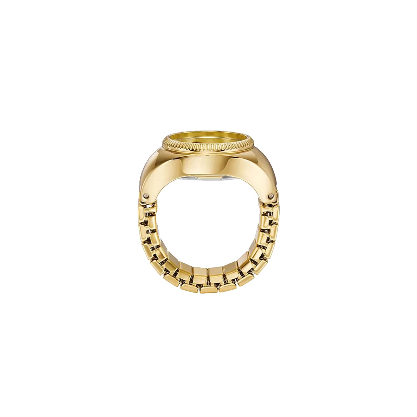 Fossil Two-Hand Gold-Tone Stainless Steel Watch Ring Fossil Two-Hand Gold-Tone Stainless Steel Watch Ring