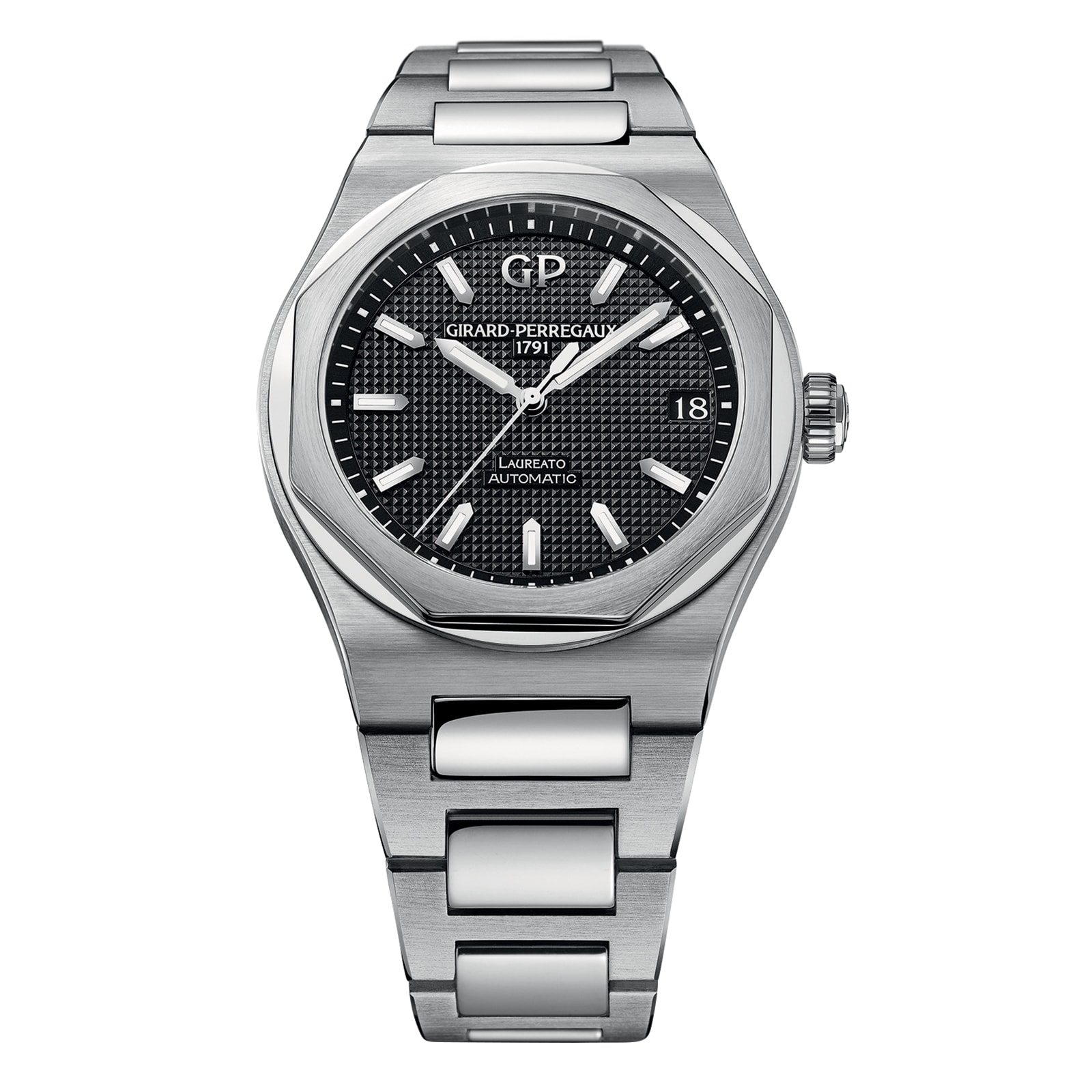 Girard Perregaux Laureato Black 42mm 81010 11 634 11A Mappin and