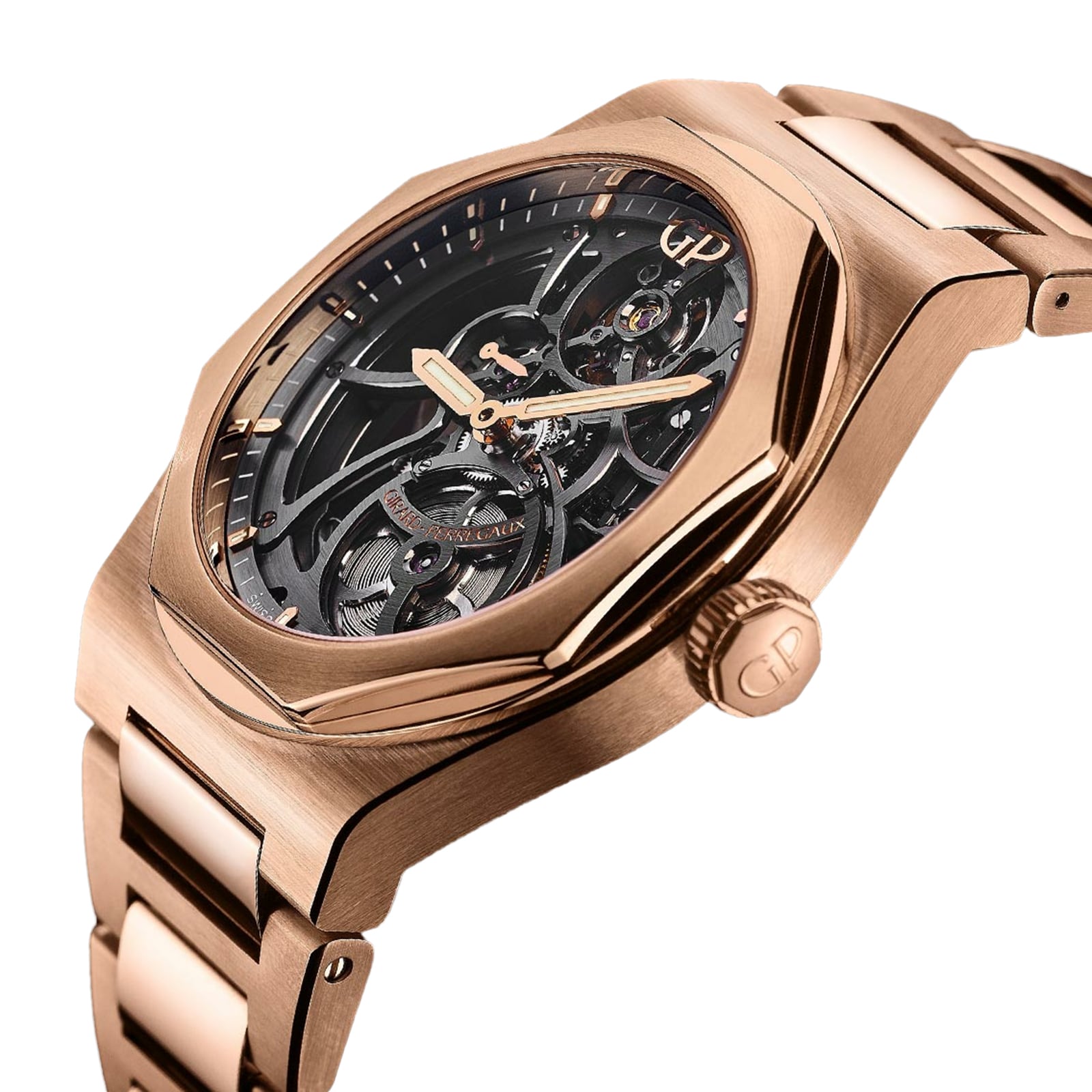 Girard Perregaux Laureato Rose Gold Skeleton 42mm 81015 52 002 52A