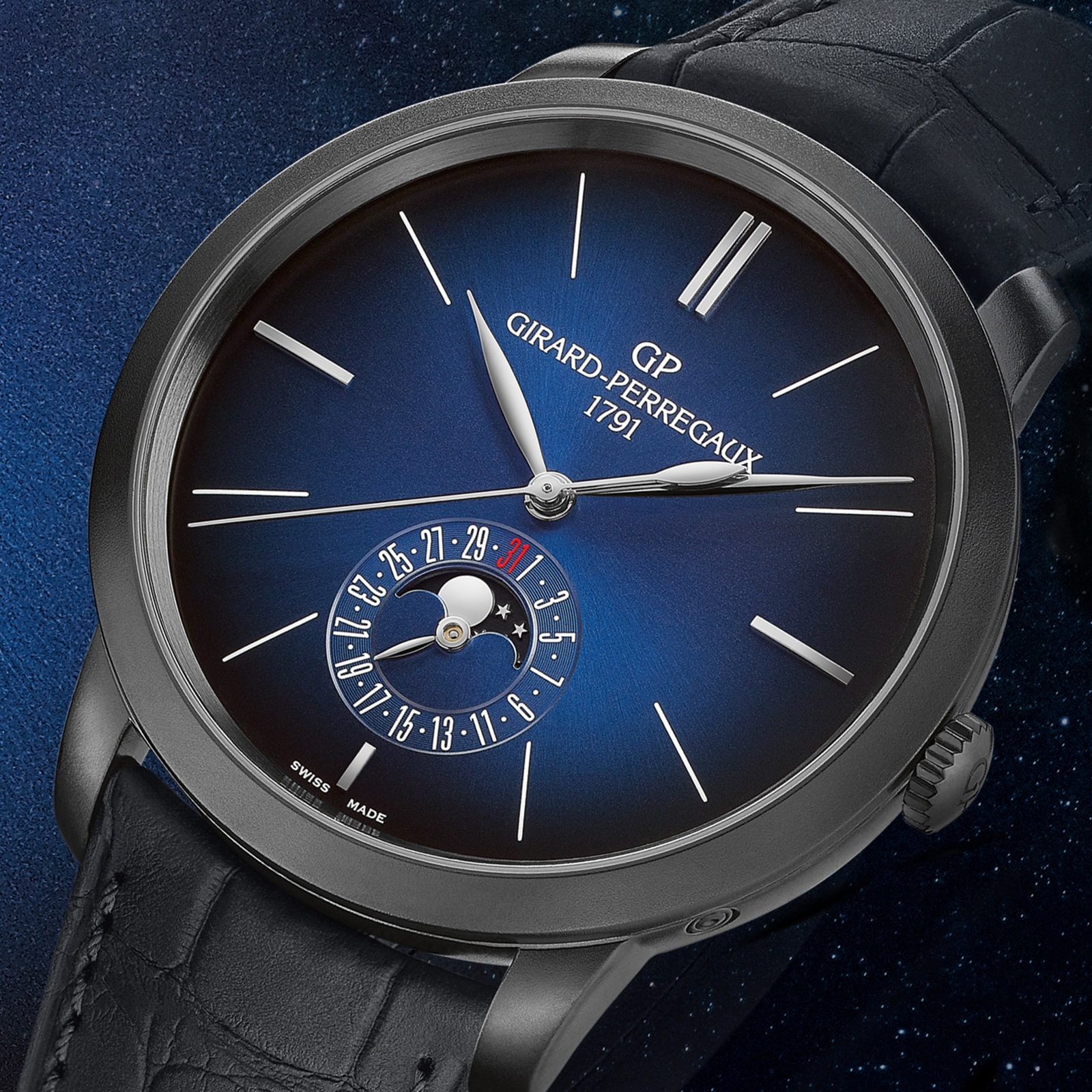 Girard Perregaux 1966 Blue Moon 49545 11 432 BH6A Mappin and Webb