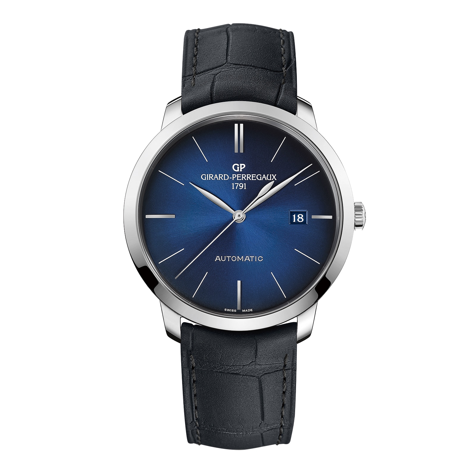 Girard Perregaux 1966 Blue 40mm 49555 11 434 BH6A Mappin and Webb