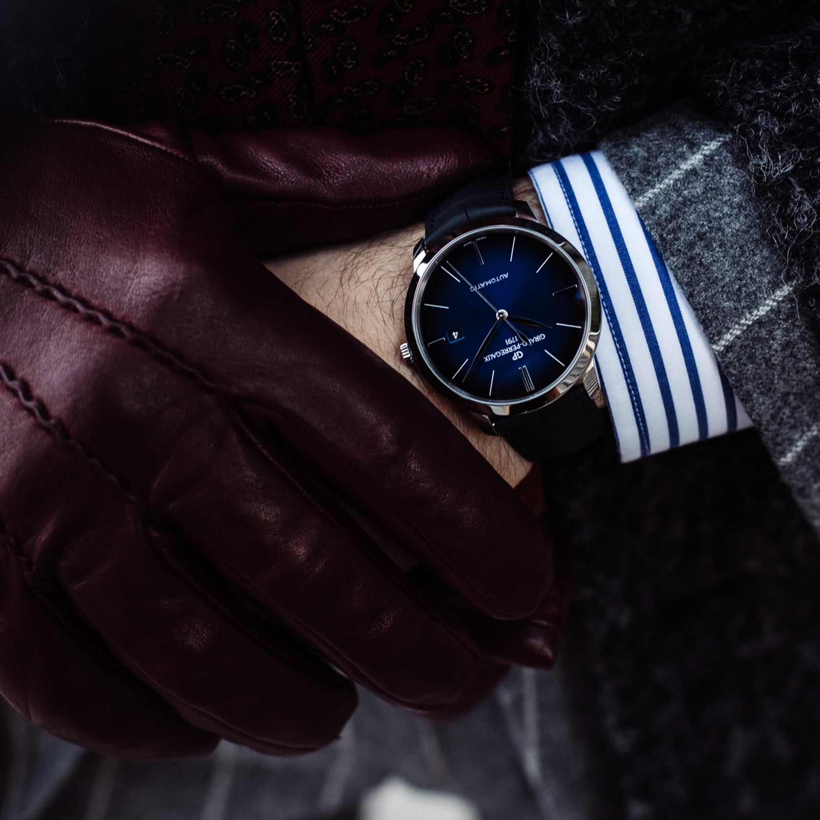 Girard Perregaux 1966 Blue 40mm Mens Watch