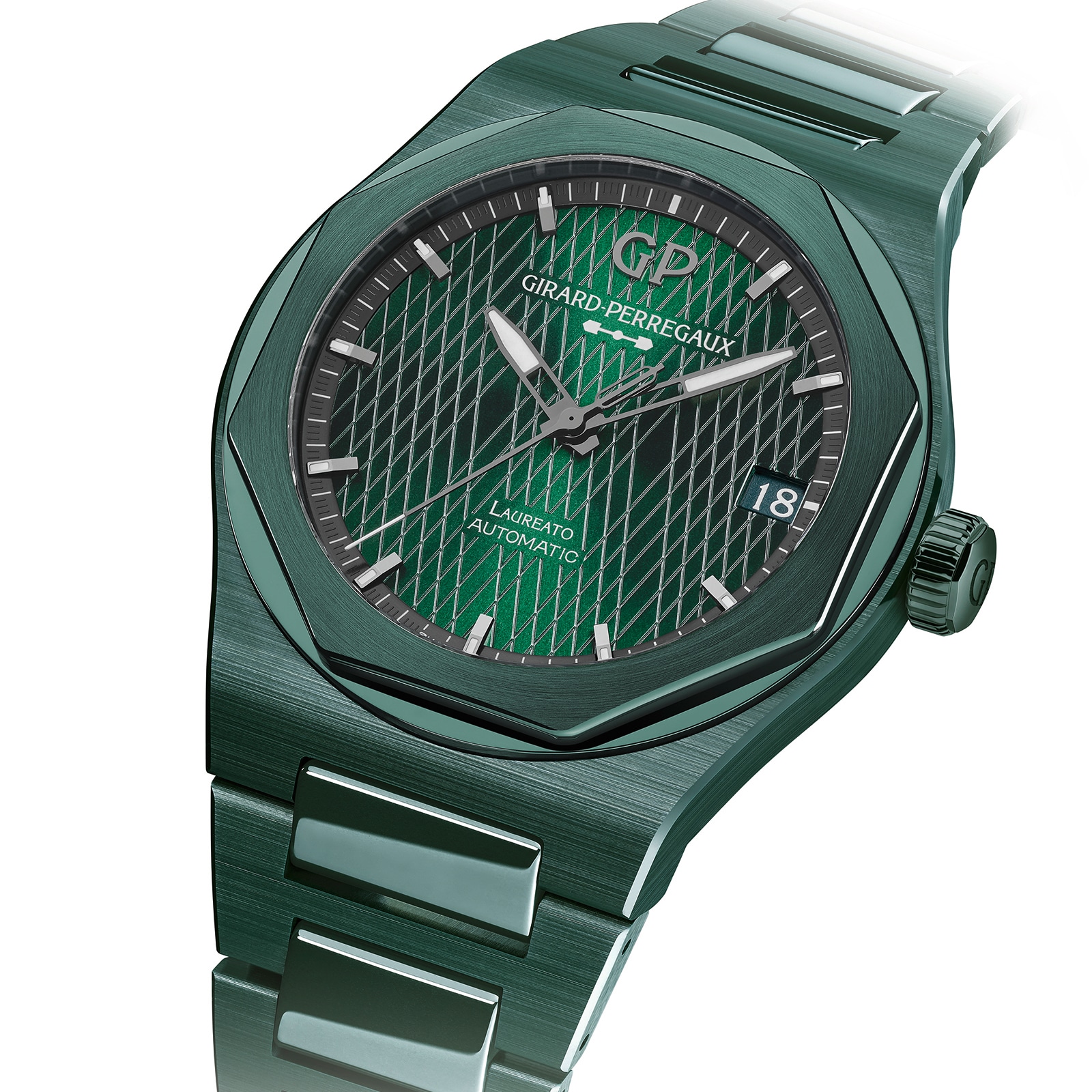 Girard Perregaux Laureato Green Ceramic Aston Martin Limited Edition 42mm