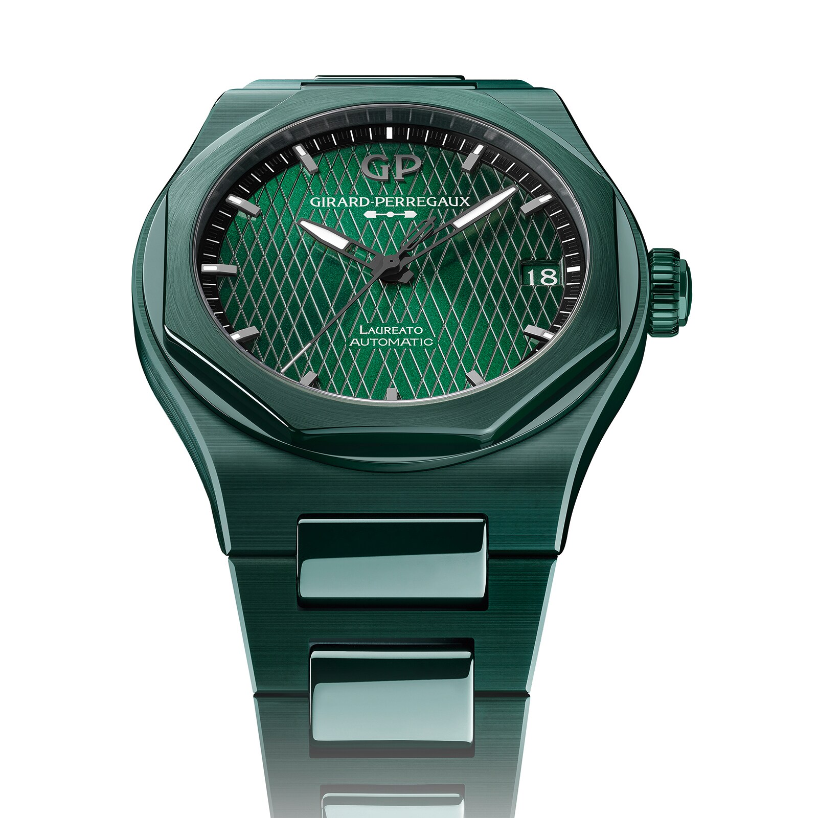 Girard Perregaux Laureato Green Ceramic Aston Martin Limited Edition 42mm