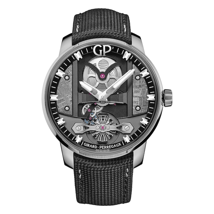 Girard-Perregaux Free Bridge Meteorite 44mm Mens Watch Skeleton