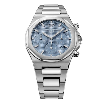 Girard Perregaux Laureato Chronograph Ice Blue Limited Edition 42mm Mens Watch Girard Perregaux Laureato Chronograph Ice Blue Limited Edition 42mm Mens Watch