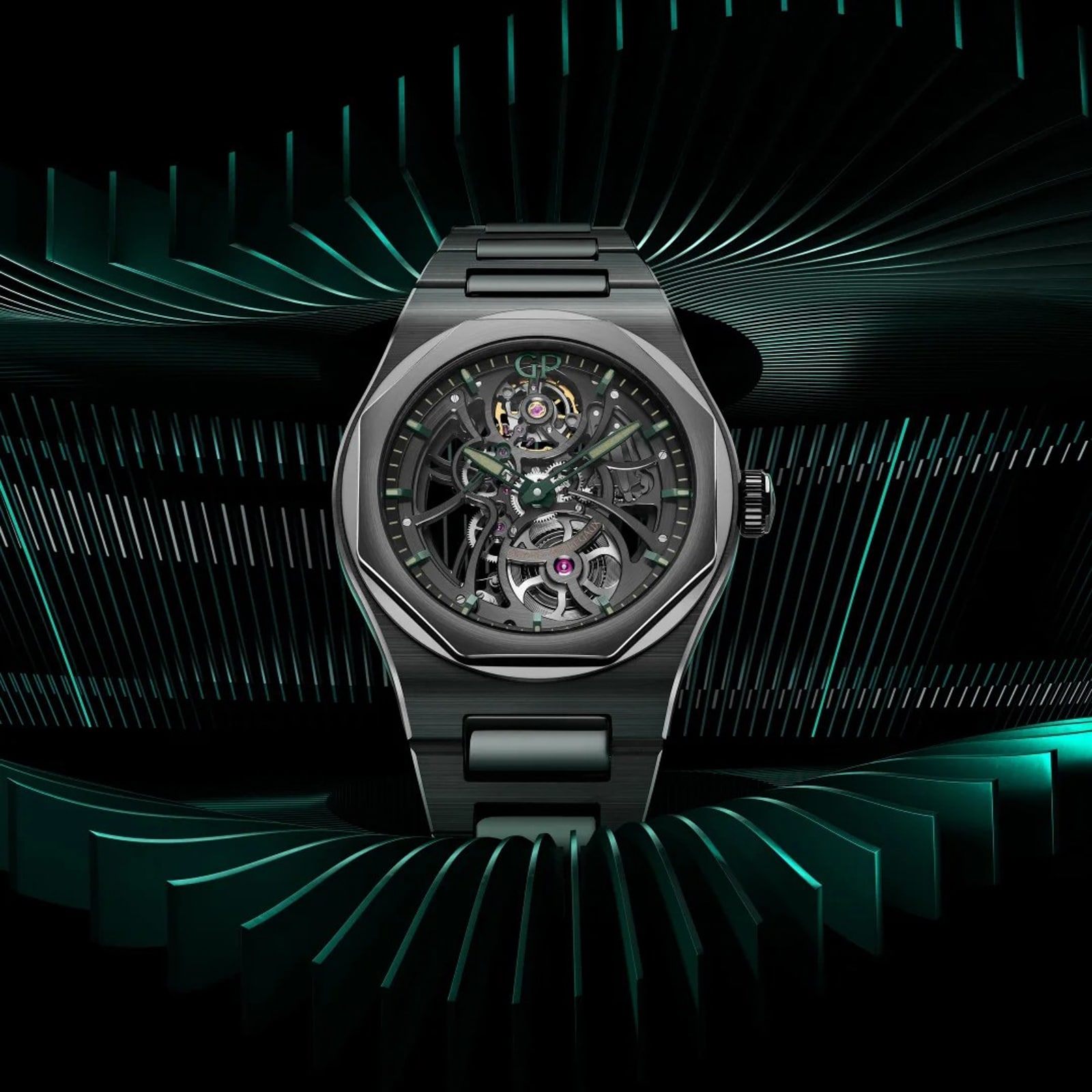Girard Perregaux Laureato Skeleton Aston Martin Edition 42mm Mens Watch