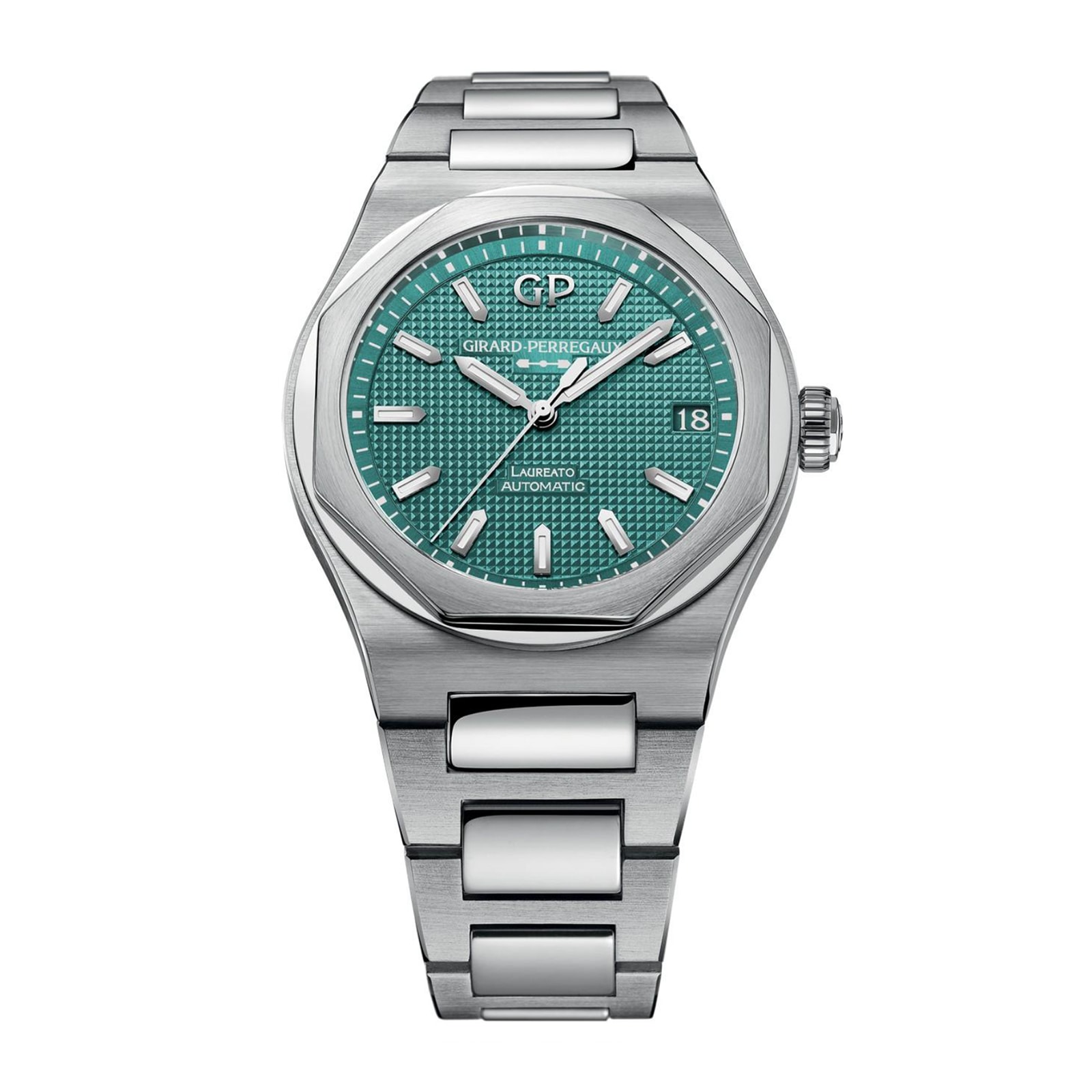 Girard Perregaux Laureato Fifty 42mm Limited Edition Mens Watch Turquoise The Watches Of Switzerland Group Exclusive