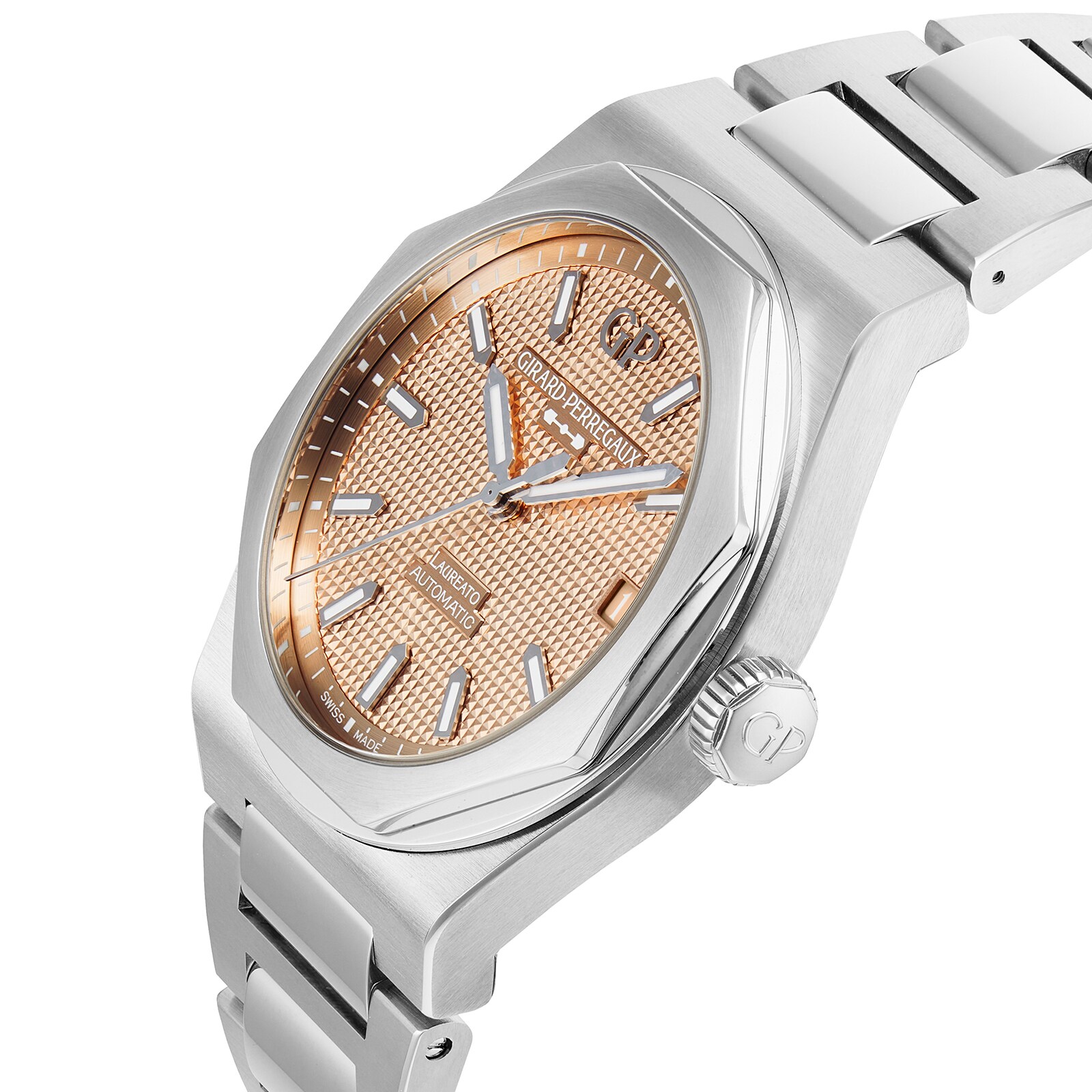 Girard Perregaux Laureato Centenary 42mm Mens Watch Gold The