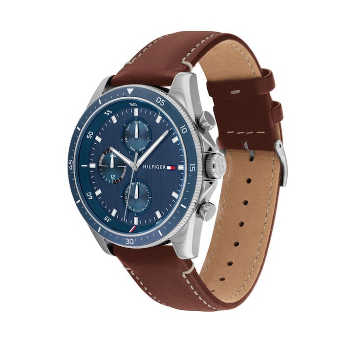 Tommy Hilfiger 44mm Mens Watch Blue