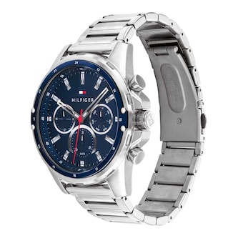 Tommy Hilfiger Mason Stainless Steel Blue Dial Mens Watch