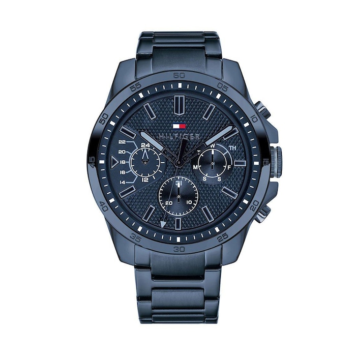 Tommy Hilfiger 46mm Mens Watch Blue