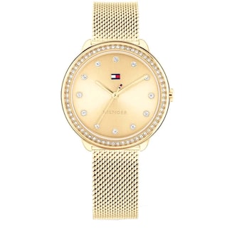 Tommy Hilfiger Demi Stainless Steel Gold Dial Ladies Watch