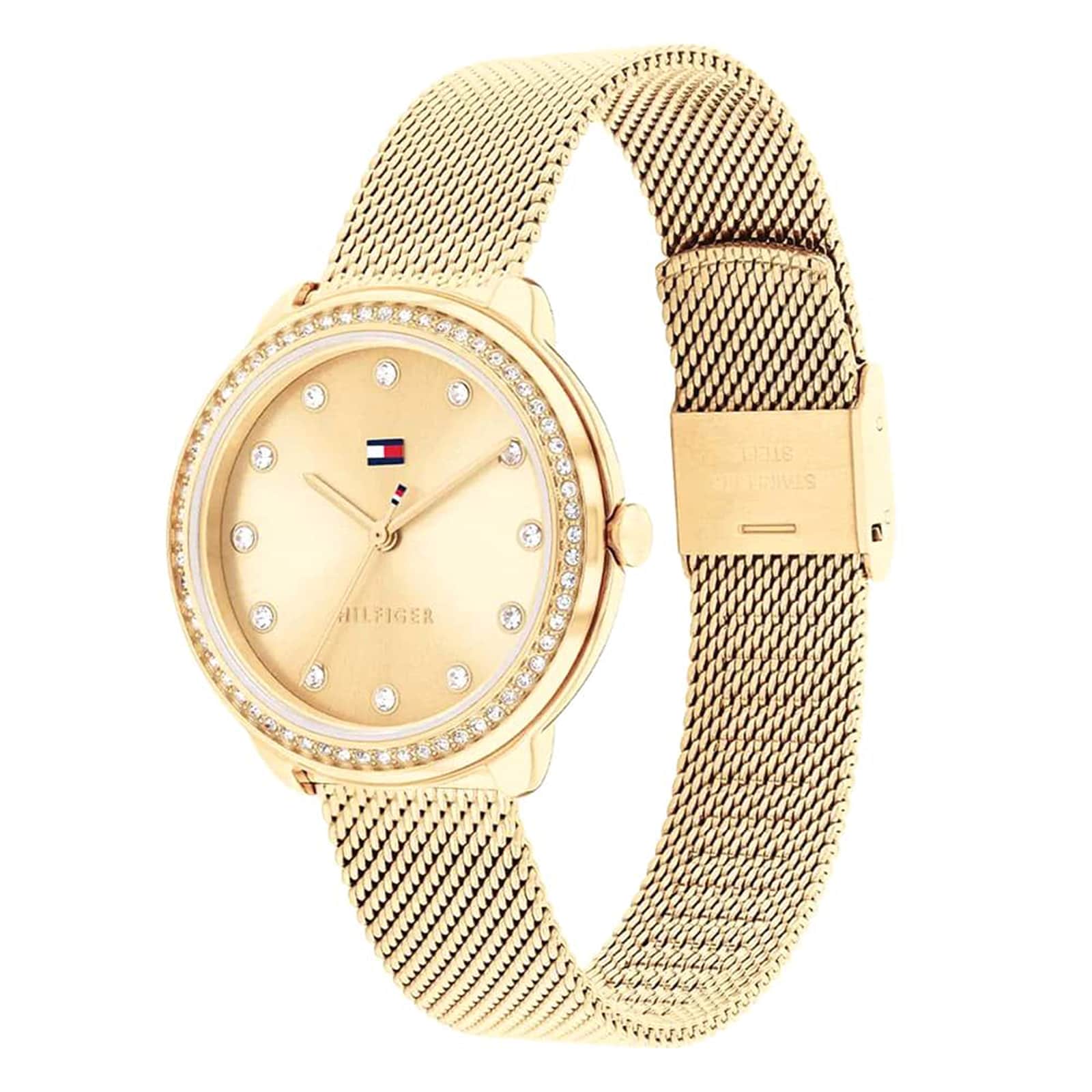 Tommy Hilfiger Demi Stainless Steel Gold Dial Ladies Watch