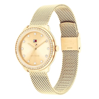 Tommy Hilfiger Demi Stainless Steel Gold Dial Ladies Watch
