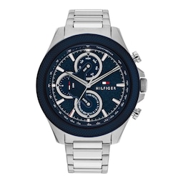 17280257 - Clark Stainless Steel Blue Dial Mens Watch
