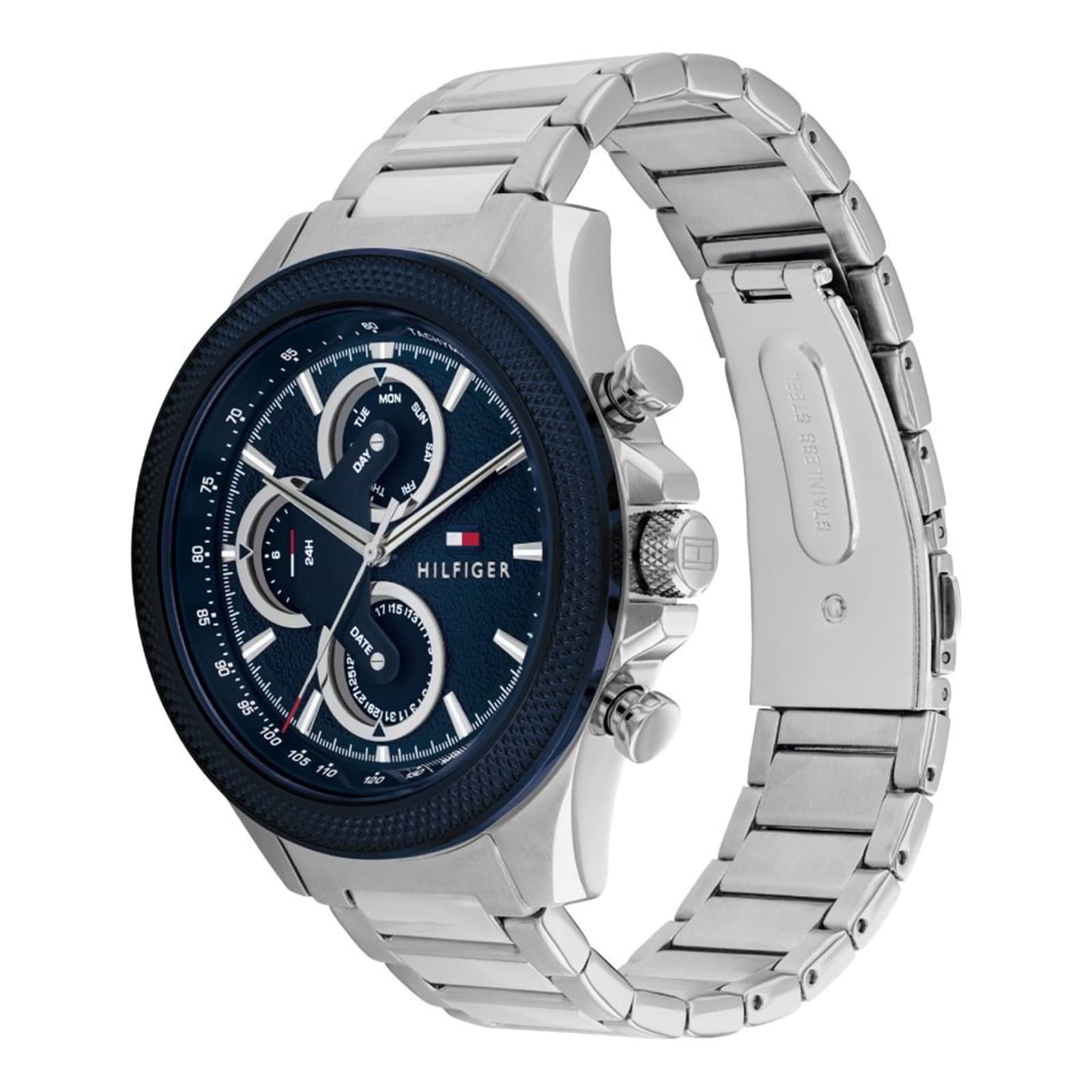 Tommy Hilfiger Clark Stainless Steel Blue Dial Mens Watch