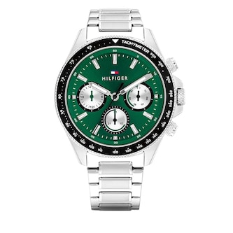 Tommy Hilfiger Clark Stainless Steel Green Dial Mens Watch