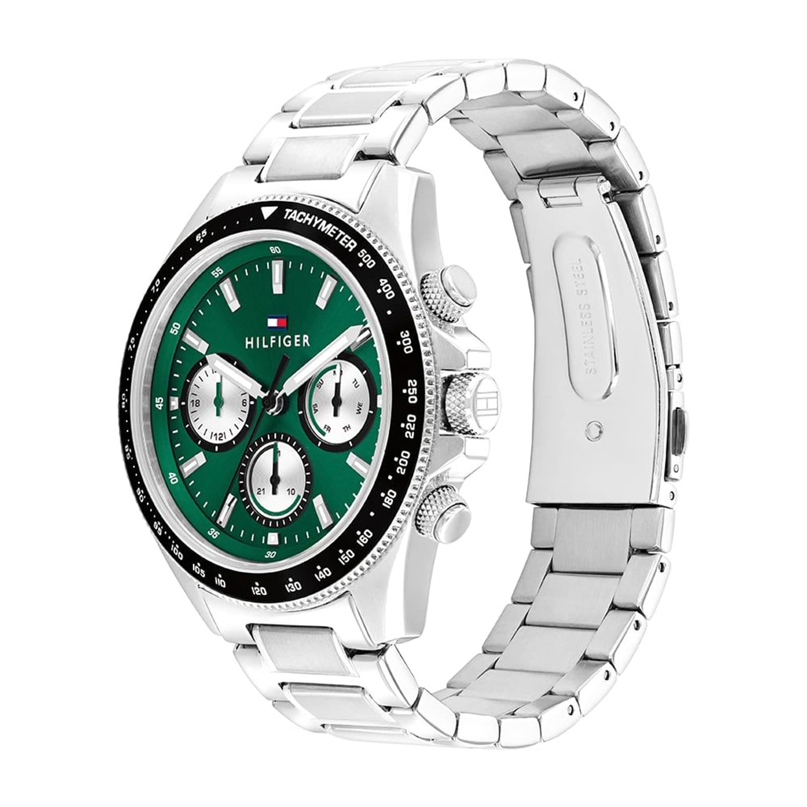 Tommy Hilfiger Clark Stainless Steel Green Dial Mens Watch