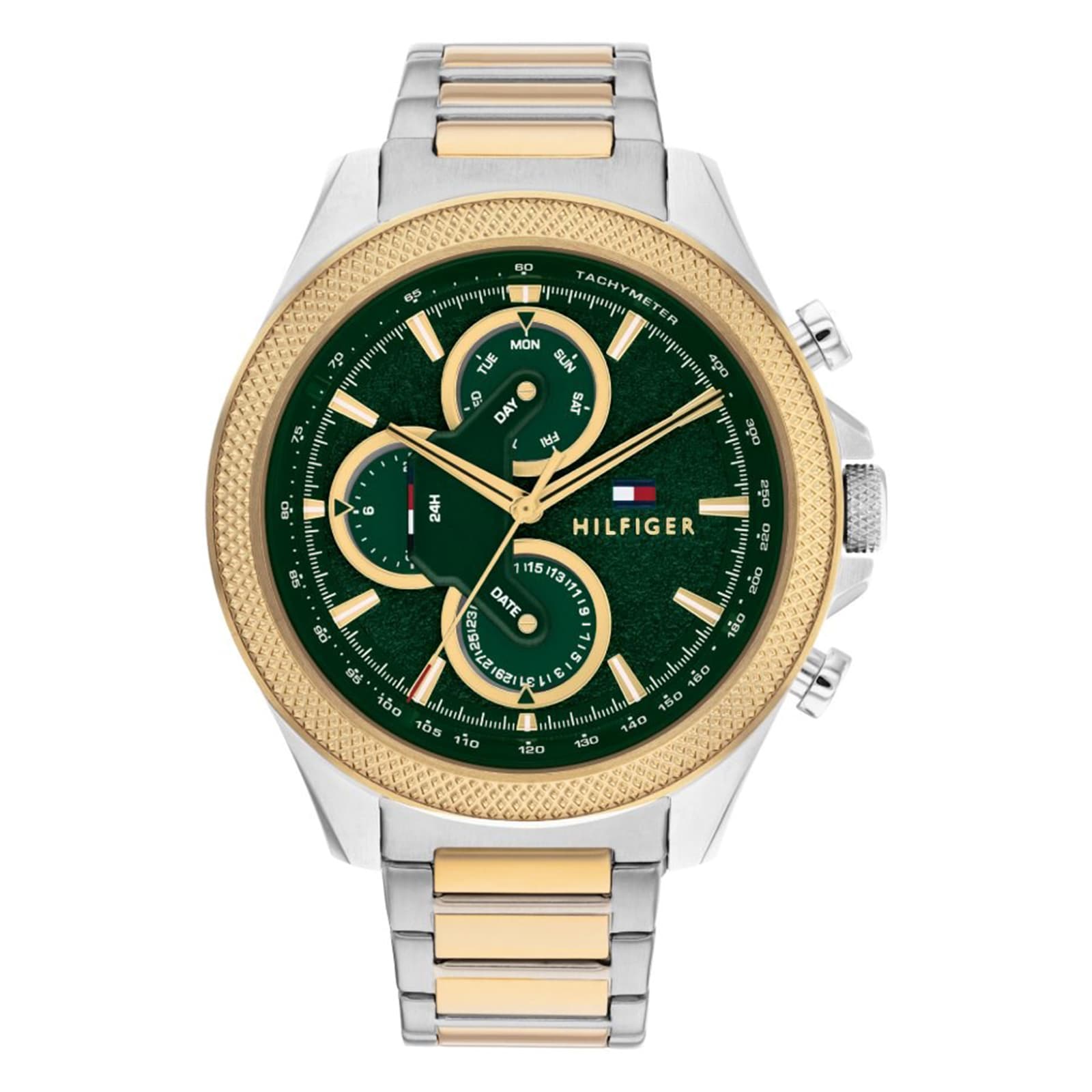 Tommy Hilfiger Clark Bicolour Green Dial Mens Watch