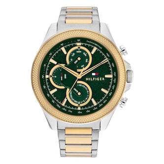 Tommy Hilfiger Clark Bicolour Green Dial Mens Watch