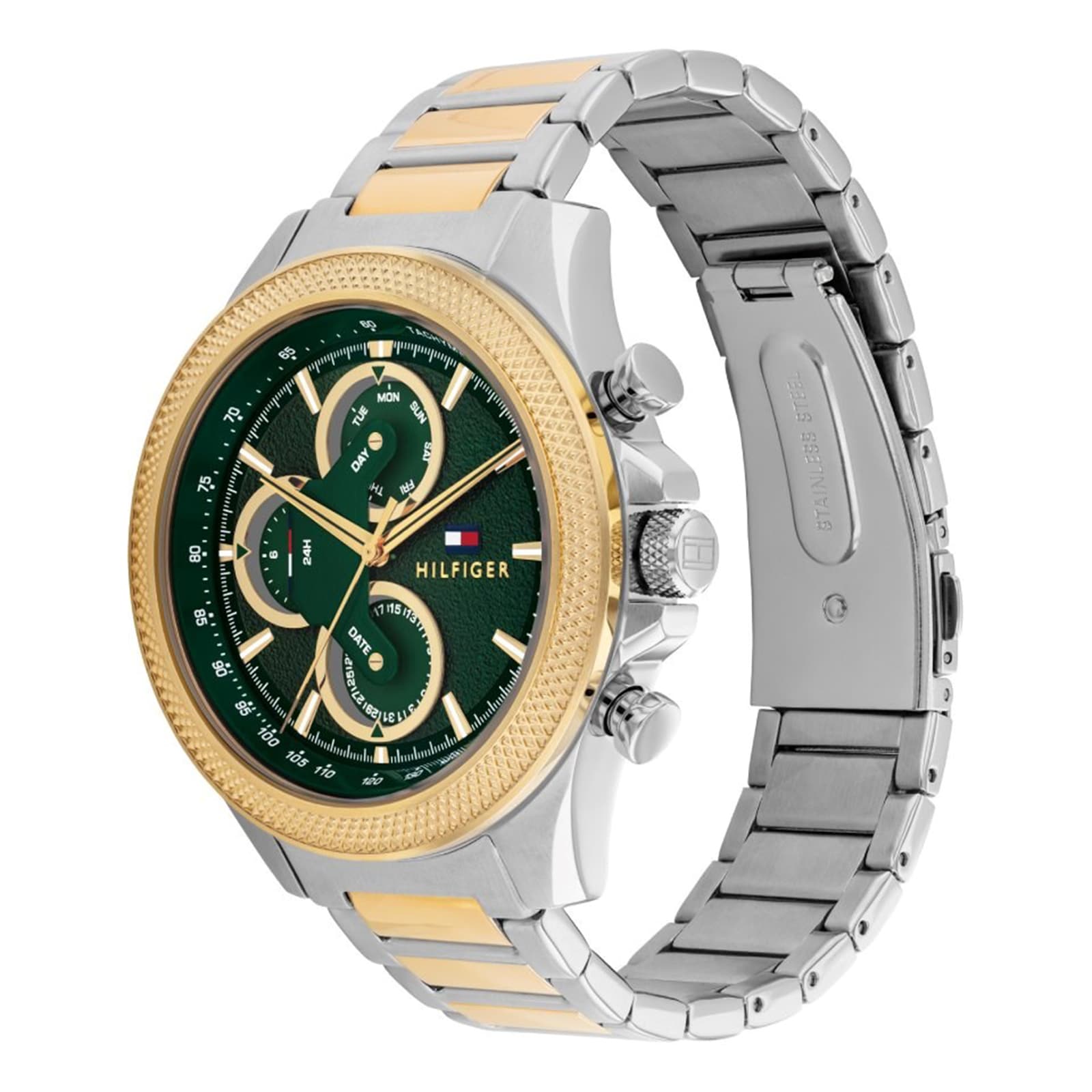 Tommy Hilfiger Clark Bicolour Green Dial Mens Watch