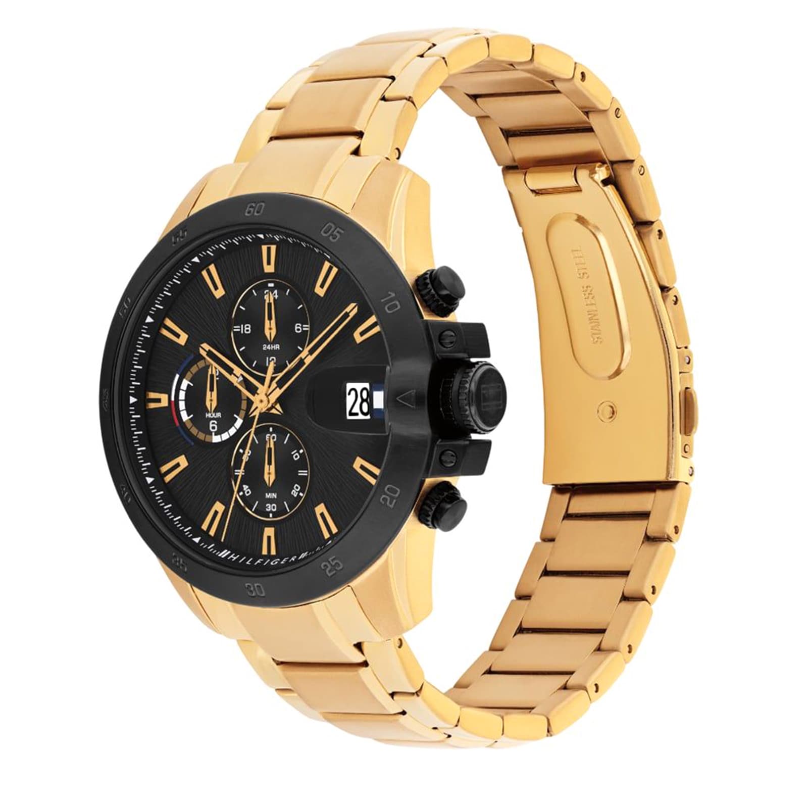 Tommy Hilfiger Jameson Stainless Steel Black Dial Mens Watch
