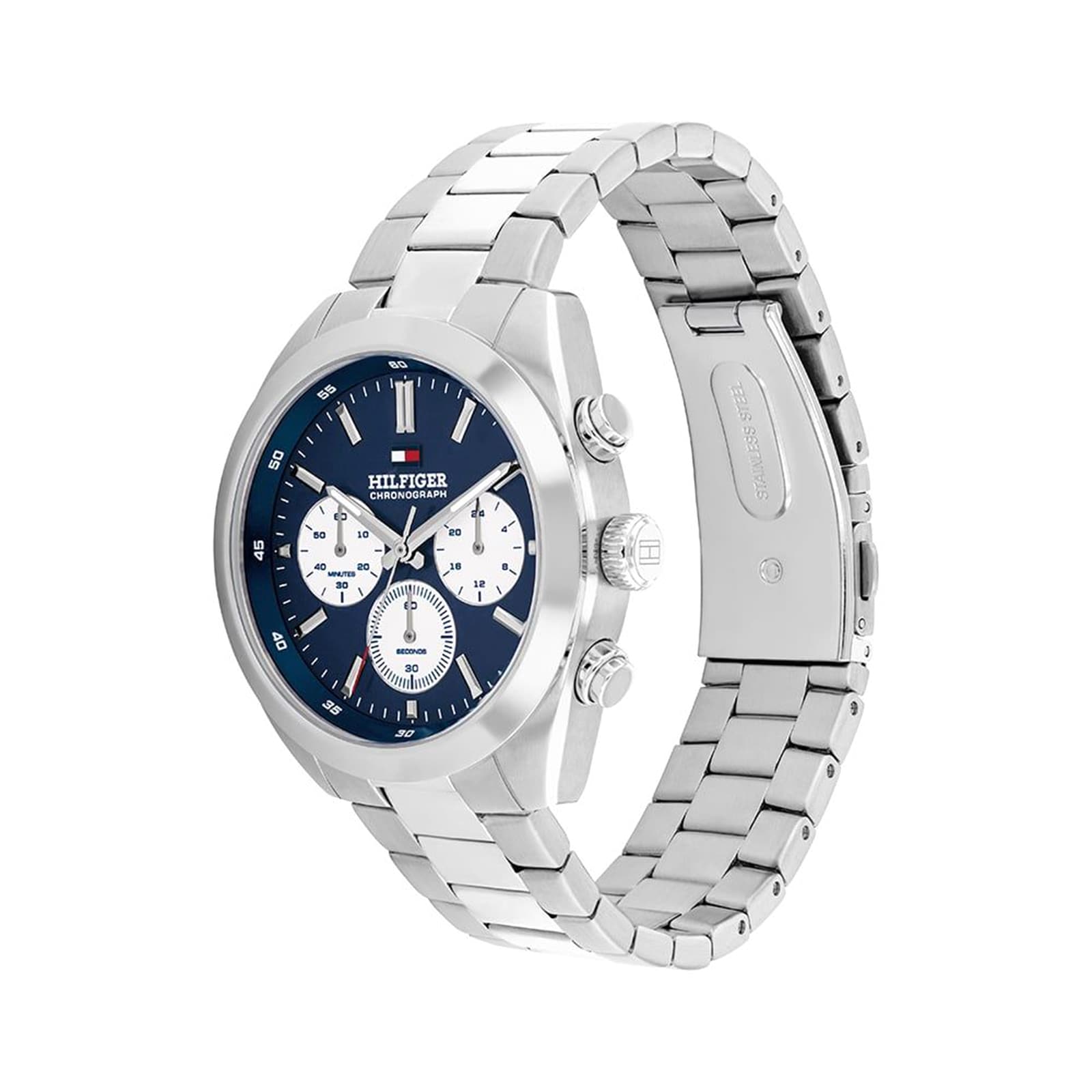 Tommy Hilfiger Hudson Stainless Steel Blue Dial Mens Watch