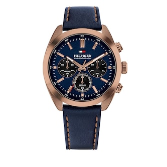 Tommy Hilfiger Hudson Blue Dial Mens Watch