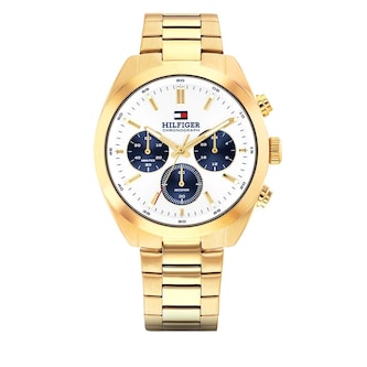 Tommy Hilfiger Hudson Stainless Steel White Dial Mens Watch