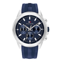 17280267 - Lars Rubber Strap Blue Dial Mens Watch