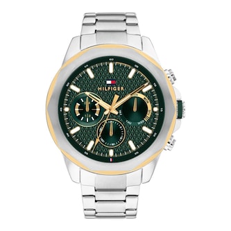 Tommy Hilfiger Lars Stainless Steel Green Dial Mens Watch