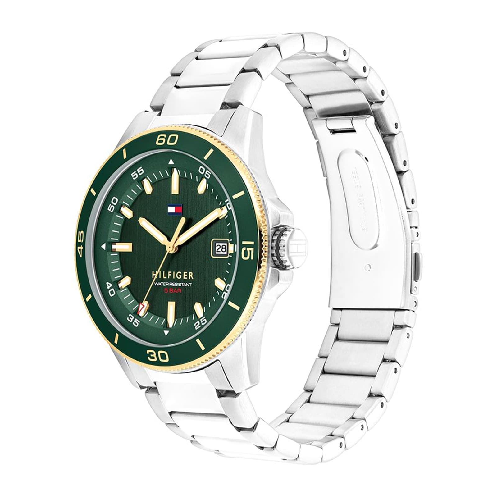 Tommy Hilfiger Remy Green Dial Mens Watch