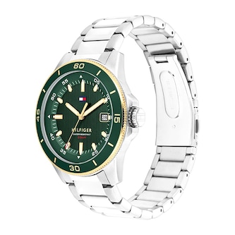 Tommy Hilfiger Remy Green Dial Mens Watch